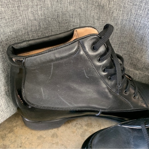 Walter Genuin Black Golf Boots Size 9.5 - Picture 10 of 11